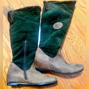 Vexed- Genuina Piel Vexed Boots- Green & Brown Italian Leather